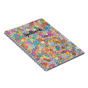 Caderno Espiral Flor de Sakura multicolor