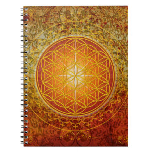Caderno Espiral Flor de Vida - Ornamento III