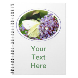 Caderno Espiral Flor e Borboleta