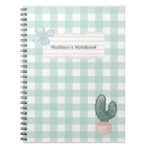 Caderno Espiral Flor e Cactus