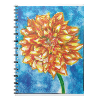 Caderno Espiral Flor Flame