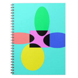 Caderno Espiral Flor futurística