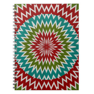 Caderno Espiral Flor mandálaica hipnótica