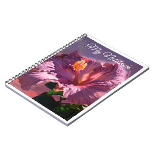 Caderno Espiral Flor Mauve - Notebook espiral