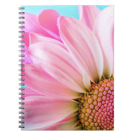 Caderno Espiral Flor rosa