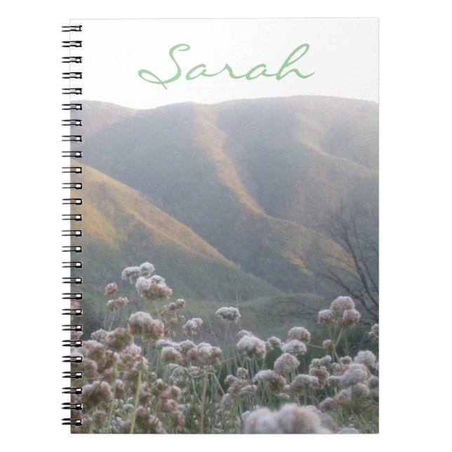 Caderno Espiral Flor Selvagem Personalizada (Frente)