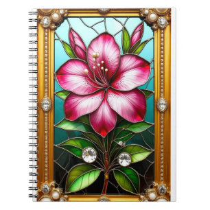 Caderno Espiral Flor Vibrante Ornamentada