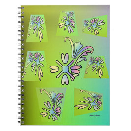 CADERNO ESPIRAL FLORA VERDE RÚPIDA