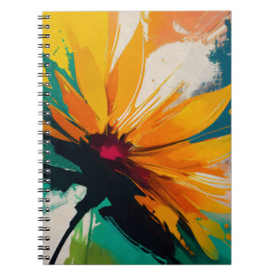 Caderno Espiral Floração Enigmática – Uma Dança de Cor e Movimento