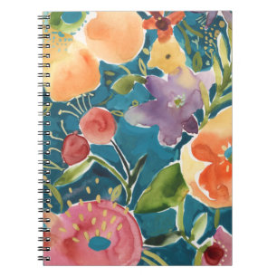 Caderno Espiral Florais Abundantes I