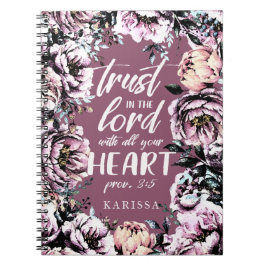 Caderno Espiral Florais Bonito| Diário de script| Texto claro