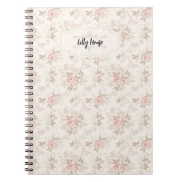 Caderno Espiral floral