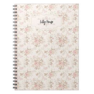 Caderno Espiral floral