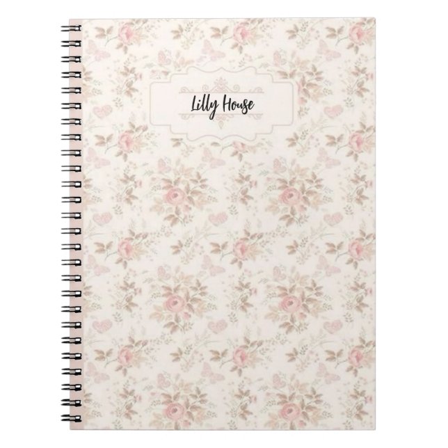 Caderno Espiral floral (Frente)