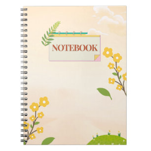 Caderno Espiral Floral 