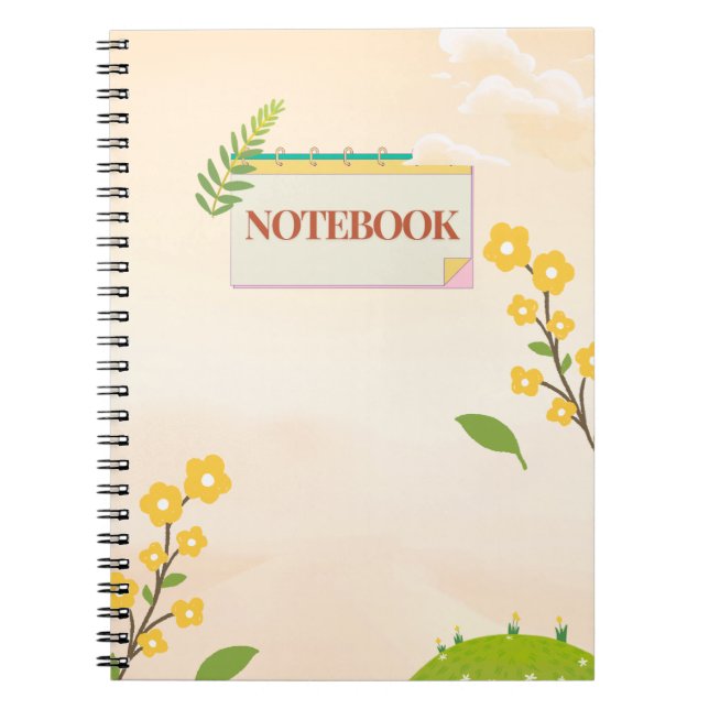 Caderno Espiral Floral (Frente)