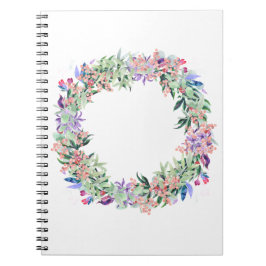 Caderno Espiral Floral Berries Wreath