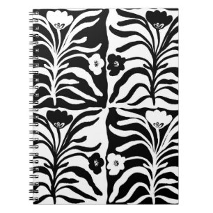 Caderno Espiral Floral Desenho Da Mão: Abstrato da Vintagem
