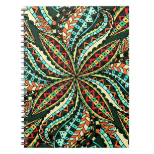 Caderno Espiral Floral E Glamour Sem Costura Elegante         