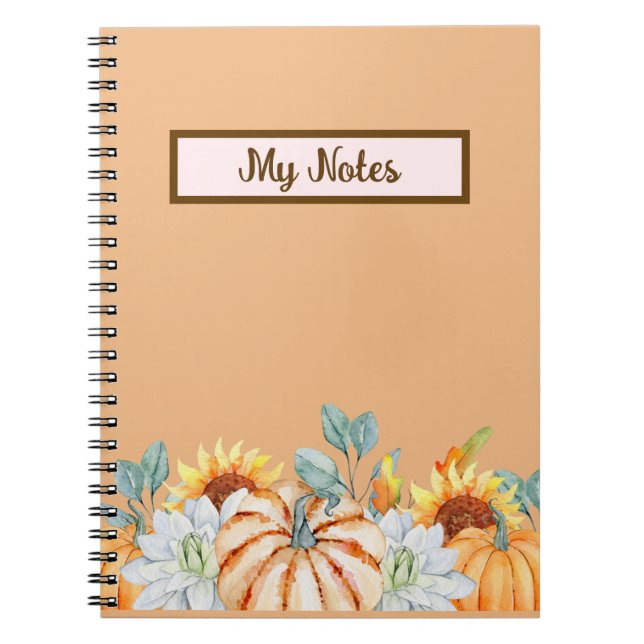 Caderno Espiral Floral Fall Inspire School (Frente)