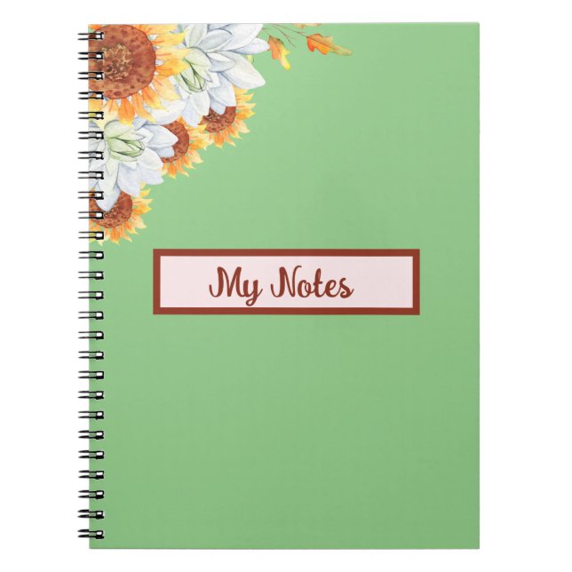 Caderno Espiral Floral Fall Inspire School (Frente)