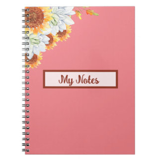 Caderno Espiral Floral Fall Inspire School