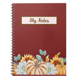 Caderno Espiral Floral Fall Inspire School