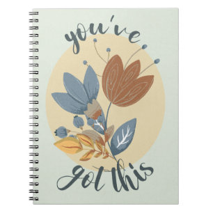 Caderno Espiral Floral Folk Art