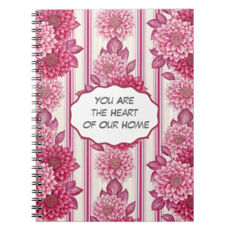 Caderno Espiral Floral Heart of Our Home 