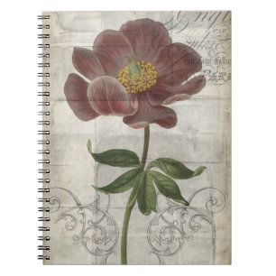 Caderno Espiral Floral I Francês