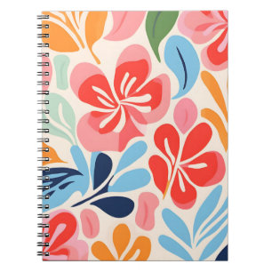 Caderno Espiral Floral inspirado pelo Matisse