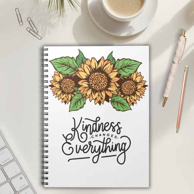 Caderno Espiral Floral Inspirador (Criador carregado)