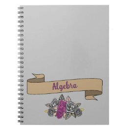 Caderno Espiral Floral Inspire School