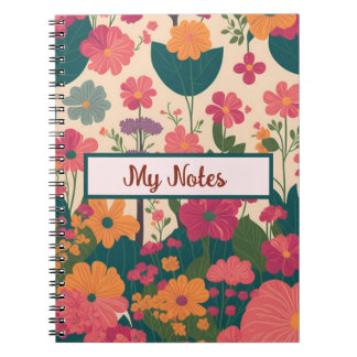 Caderno Espiral Floral Inspire School