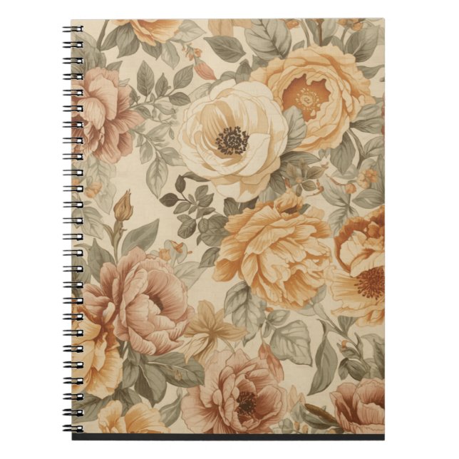 Caderno Espiral Floral notebook (Frente)