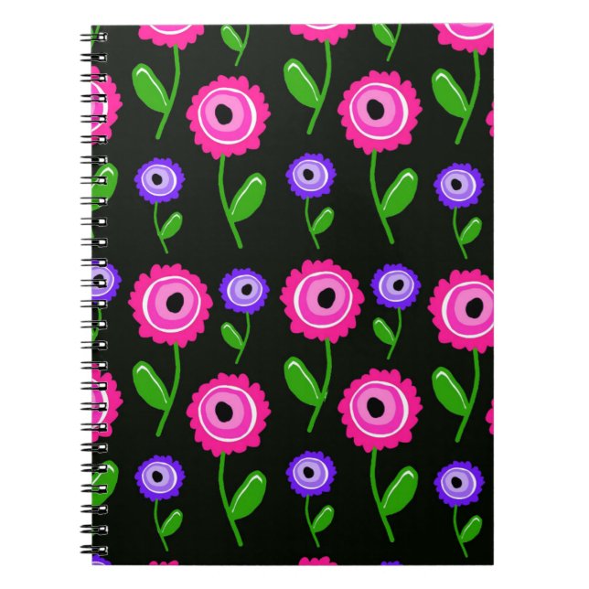Caderno Espiral Floral novo (Frente)