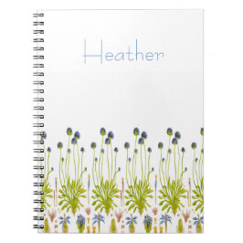 Caderno espiral FLORAL - personalize-o