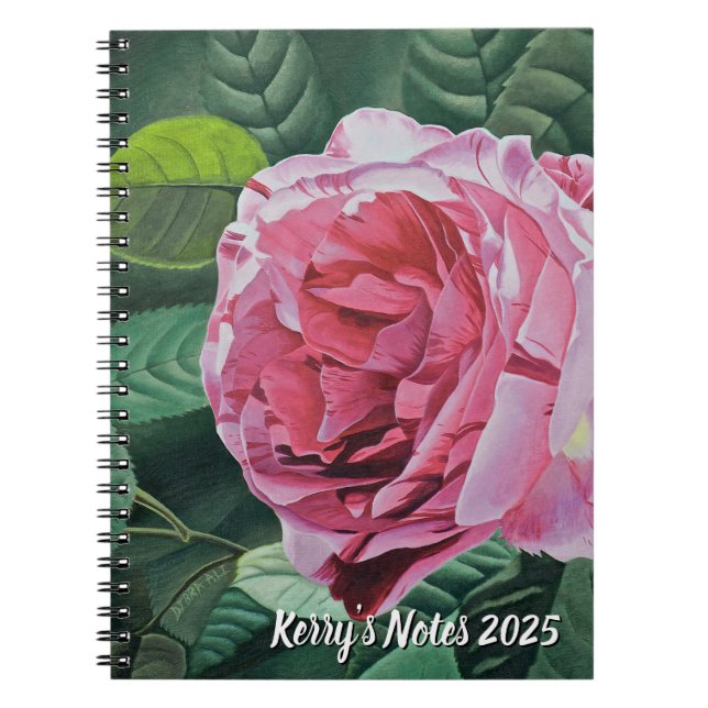 Caderno Espiral Floral Pink Peony (Frente)