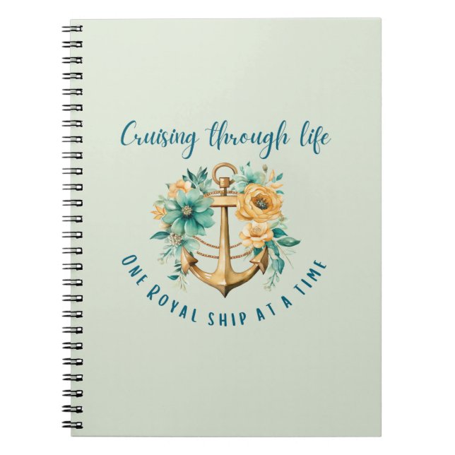 Caderno Espiral Floral Real (Frente)