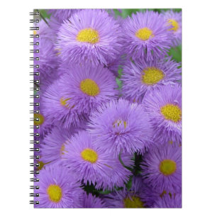 Caderno Espiral Floral Roxo