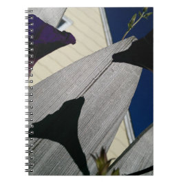 Caderno Espiral Floral roxo