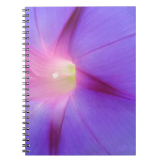 Caderno Espiral Floral Roxo