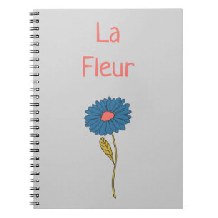 Caderno Espiral Floral Simples La Fleur Fllower