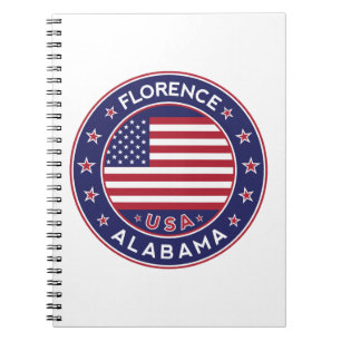 Caderno Espiral Florence, Alabama, EUA
