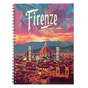 Caderno Espiral Florence Sunset