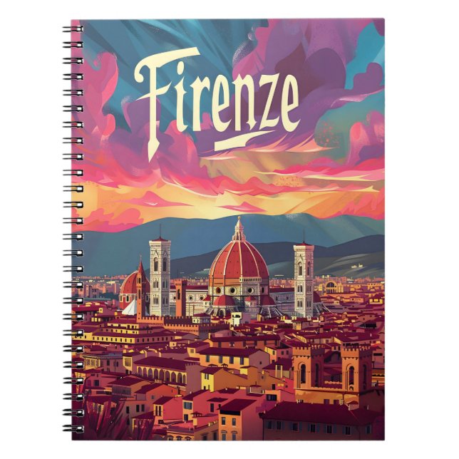 Caderno Espiral Florence Sunset (Frente)