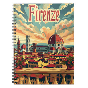 Caderno Espiral Florence Vintage