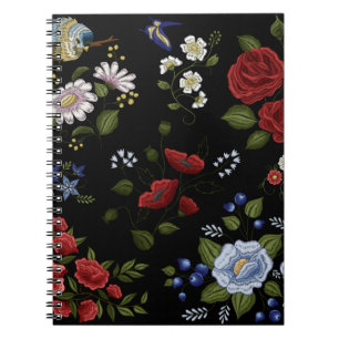 Caderno Espiral Flores