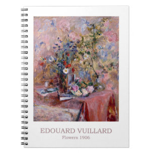Caderno Espiral Flores 1906 por Edouard Vuillard 