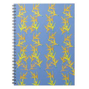 Caderno Espiral Flores Amarelas